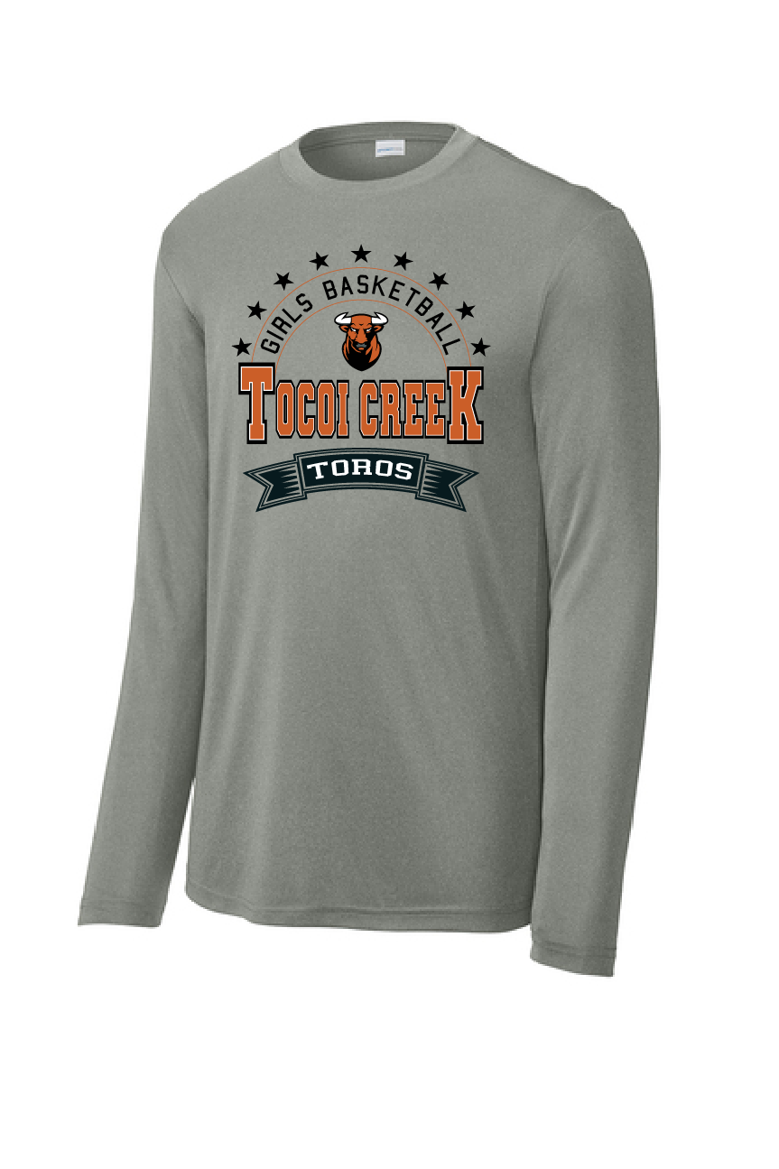 Tocoi Creek Girls Basketball with Stars Edition T-Shirt - Long Sleeve Men's Cut