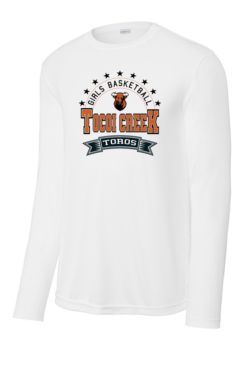 Tocoi Creek Girls Basketball with Stars Edition Long Sleeve T-Shirt - YOUTH