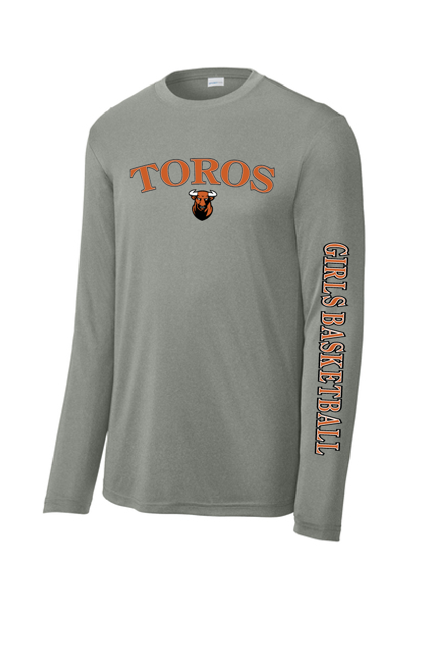 Toros with Girls Basketball Sleeve Edition Long Sleeve T-Shirt - YOUTH