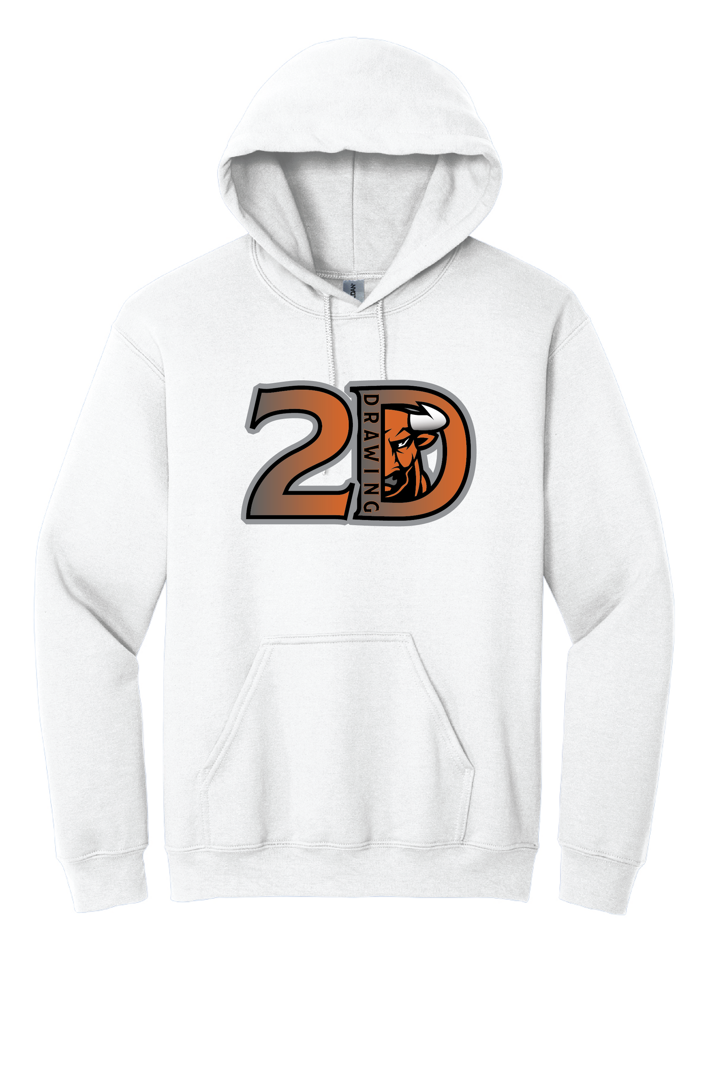 Tocoi Creek Drawing "2D" White Hoodie