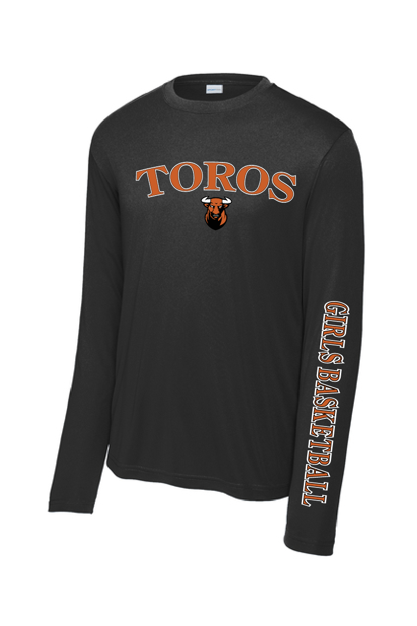 Toros with Girls Basketball Sleeve Edition Long Sleeve T-Shirt - YOUTH