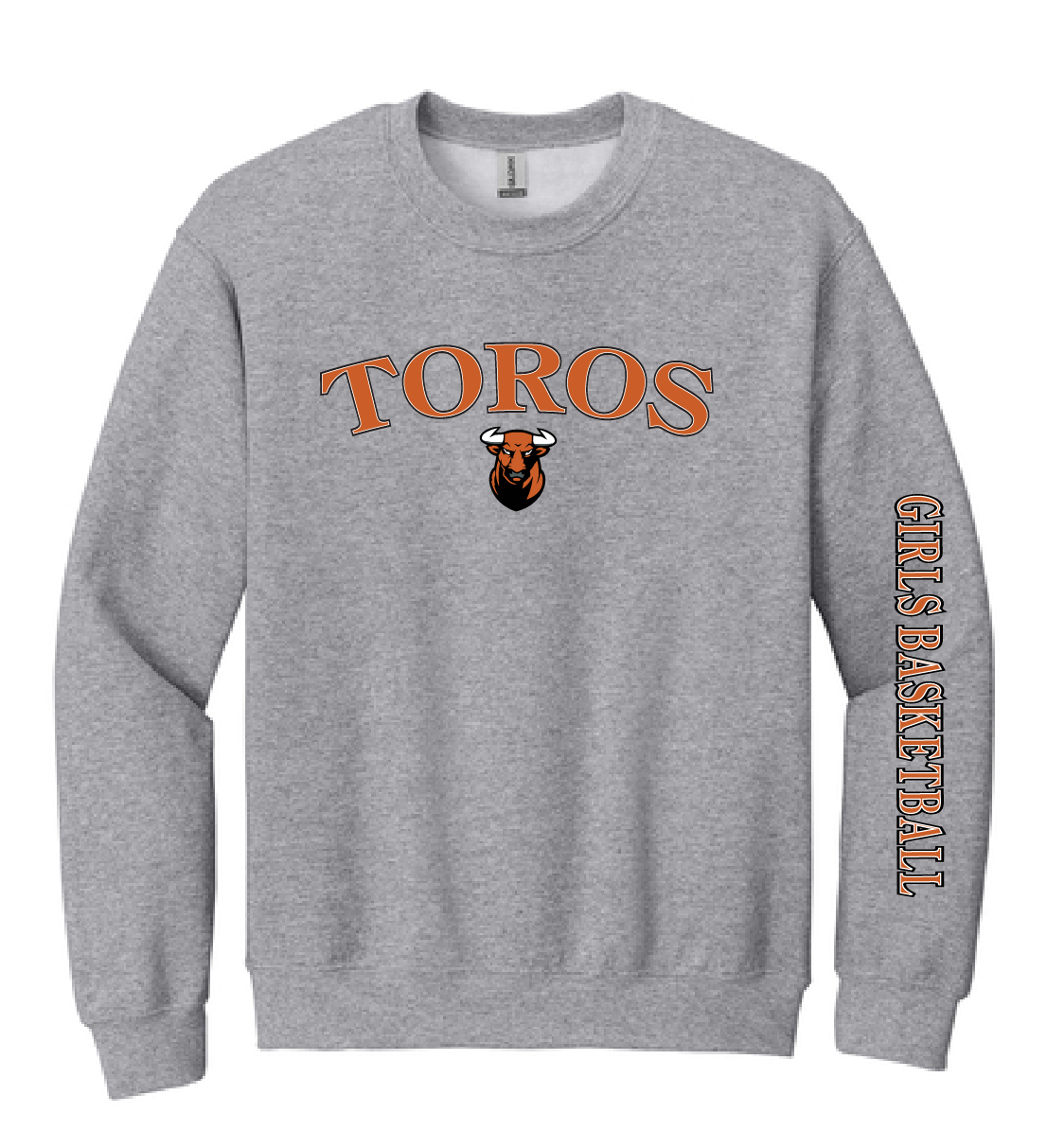 Toros with Girls Basketball Sleeve Edition Crewneck Sweatshirt