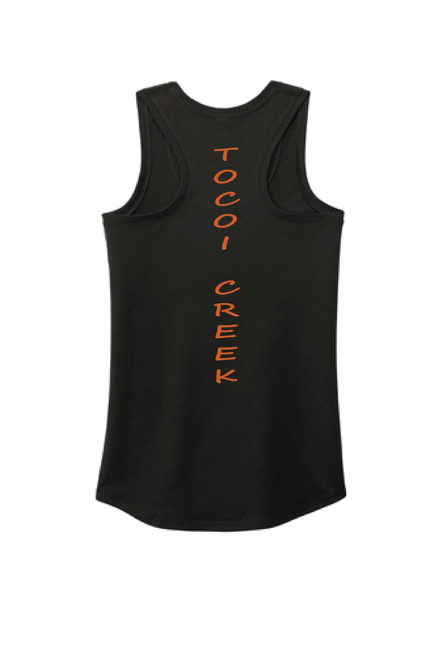 Tocoi Creek Ladies Racerback Tee - Front and Back