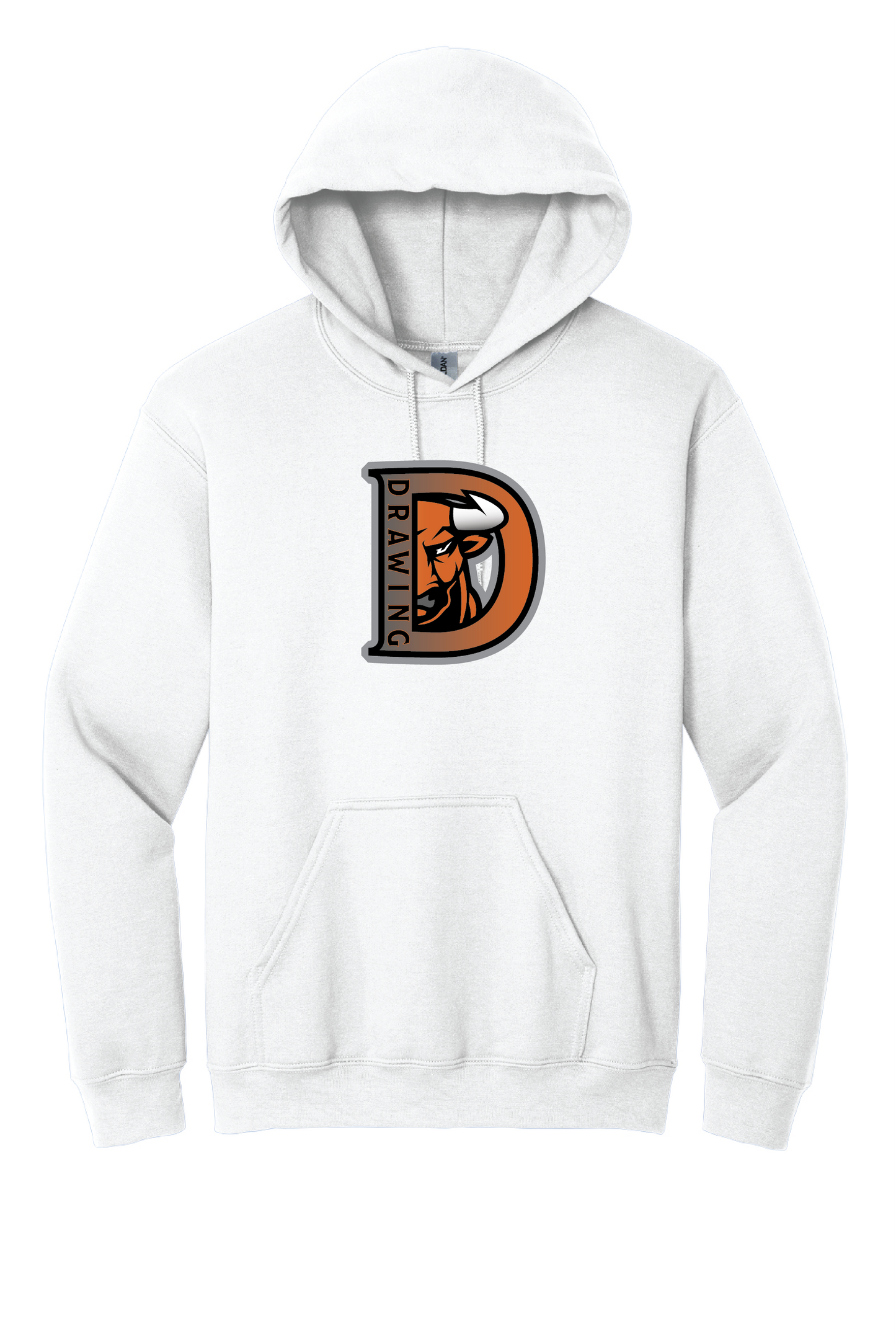 Tocoi Creek Drawing "D" White Hoodie