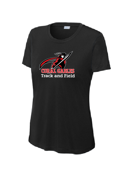 Coral Gables Track and Field Ladies Dry Fit Shirt