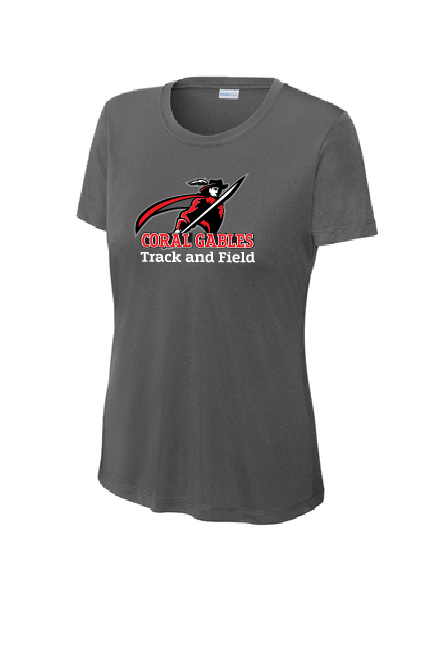 Coral Gables Track and Field Ladies Dry Fit Shirt