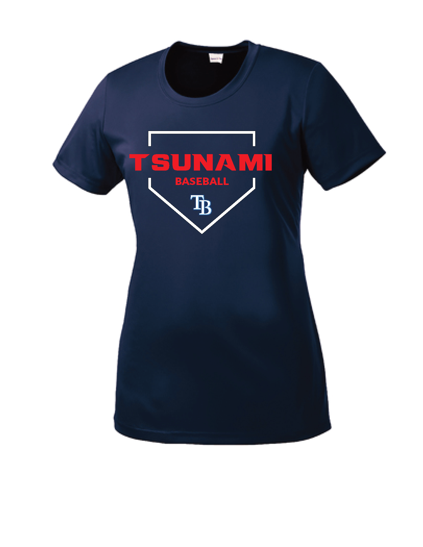 Tsumani Baseball Ladies Dry Fit - Home Plate Edition