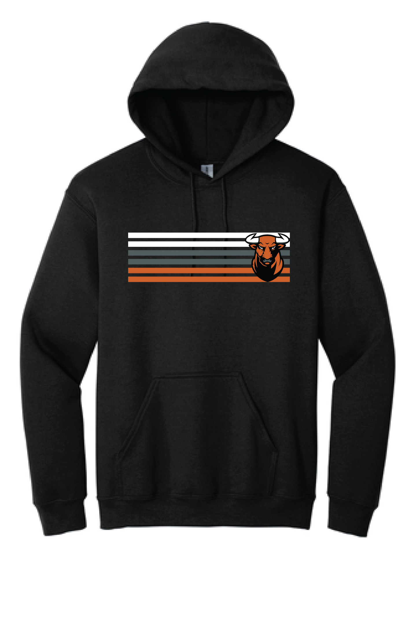 Tocoi Creek Black Hoodie - Toro with lines edition