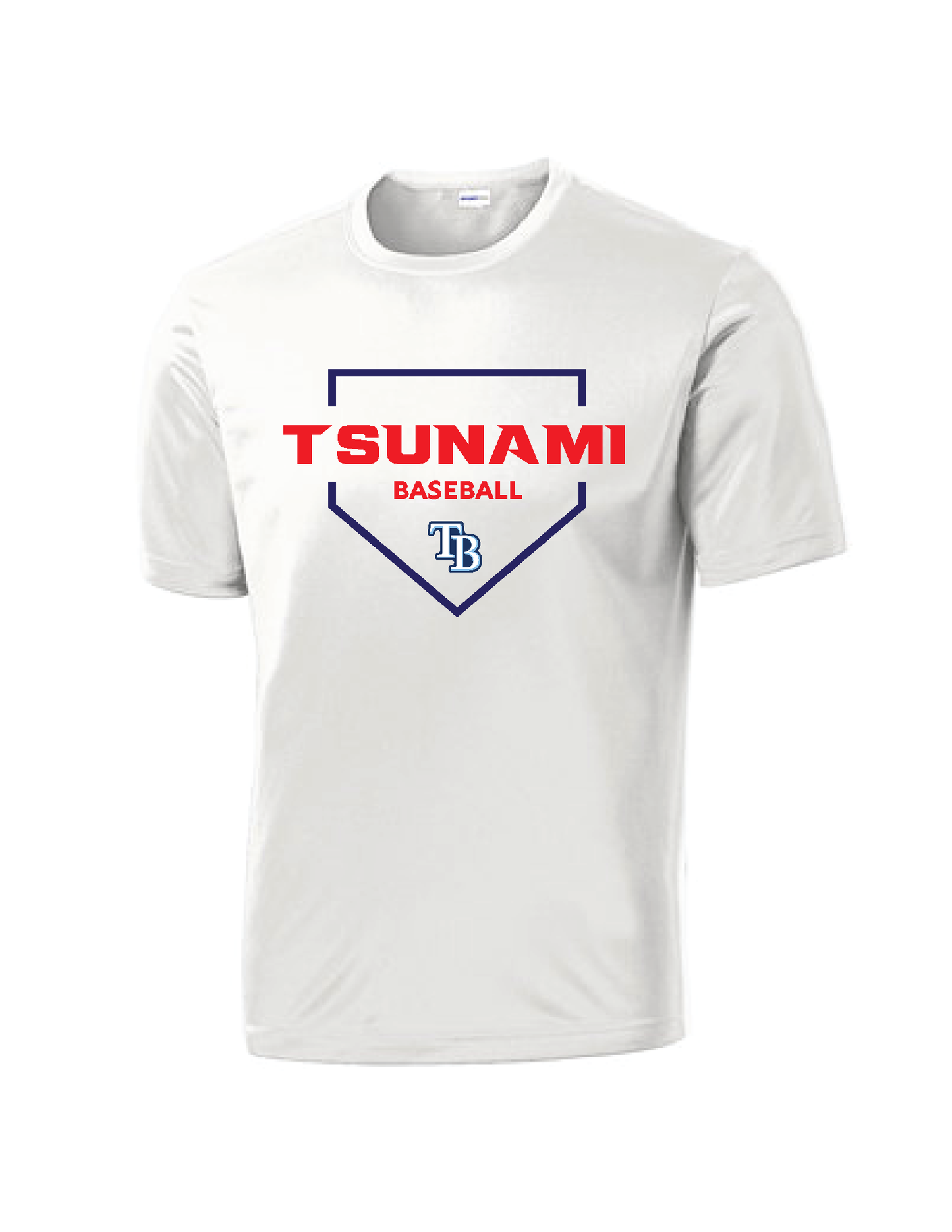 Tsunami Men's and Youth Short Sleeve Dry Fit - Home Plate Edition