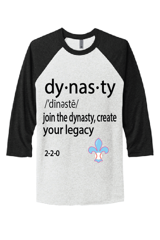 Men's Raglan 3/4 Heather Gray/Black Definition Tee The Ultimate Fan