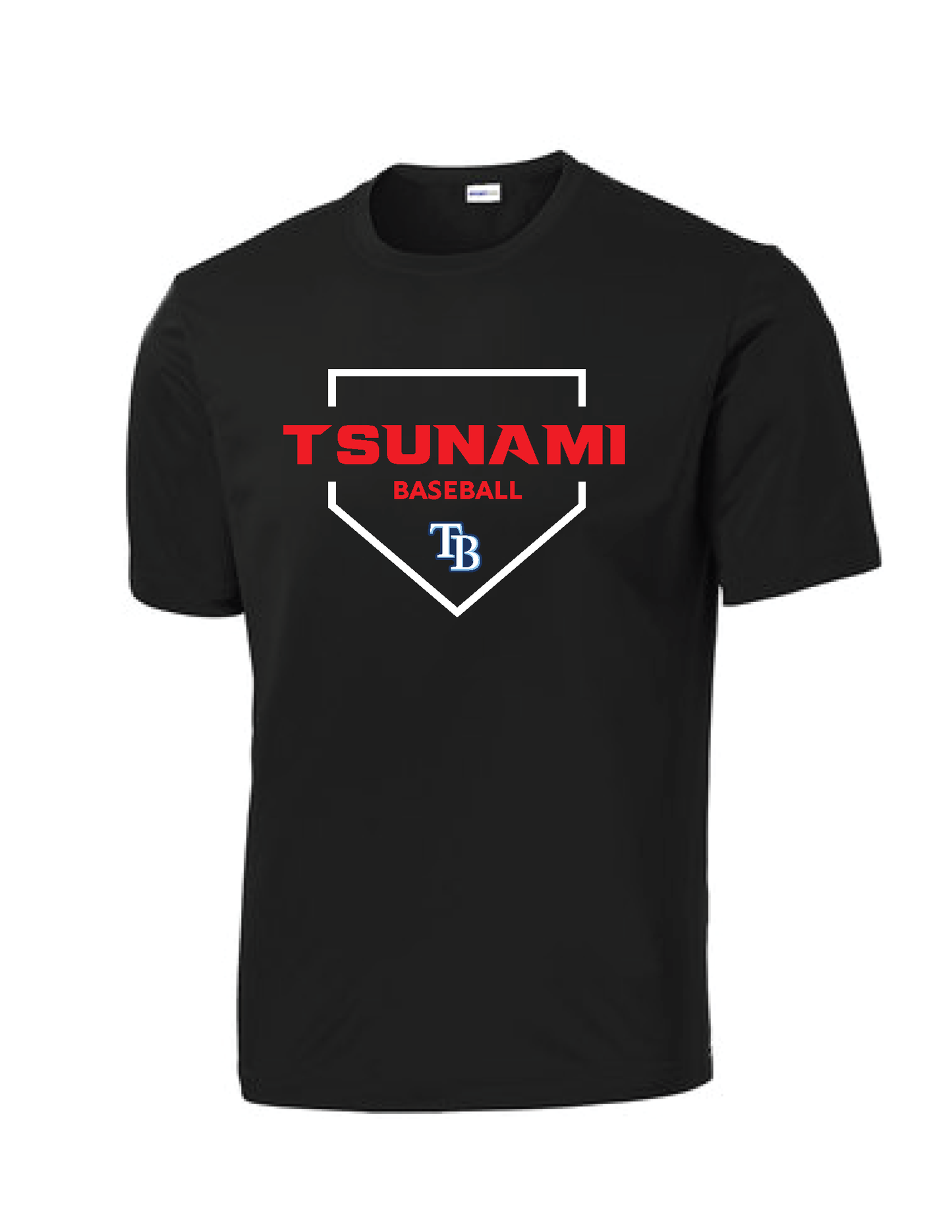 Tsunami Men's and Youth Short Sleeve Dry Fit - Home Plate Edition