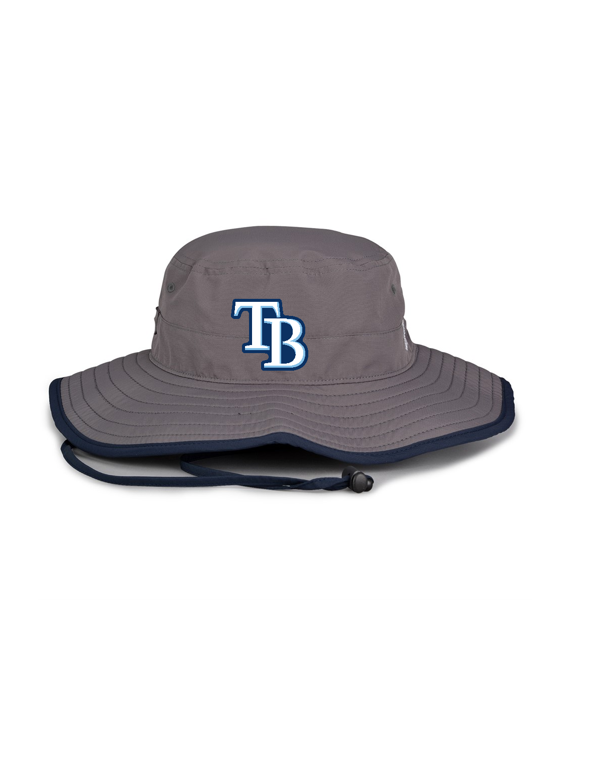 Tsunami Baseball (TB) Gray with Navy Brim Bucket Hat