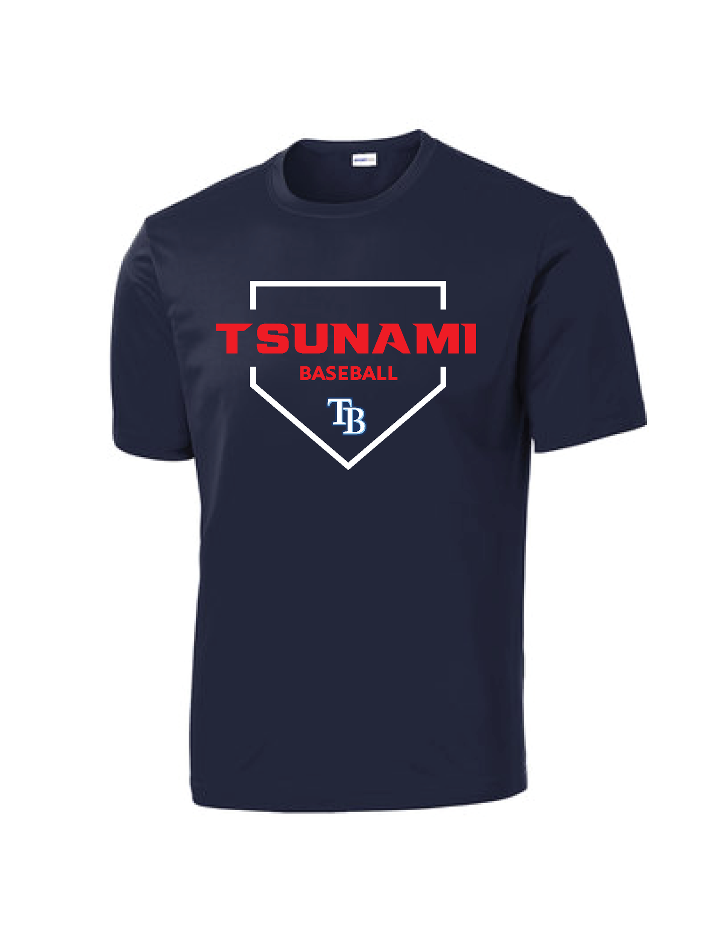 Tsunami Men's and Youth Short Sleeve Dry Fit - Home Plate Edition